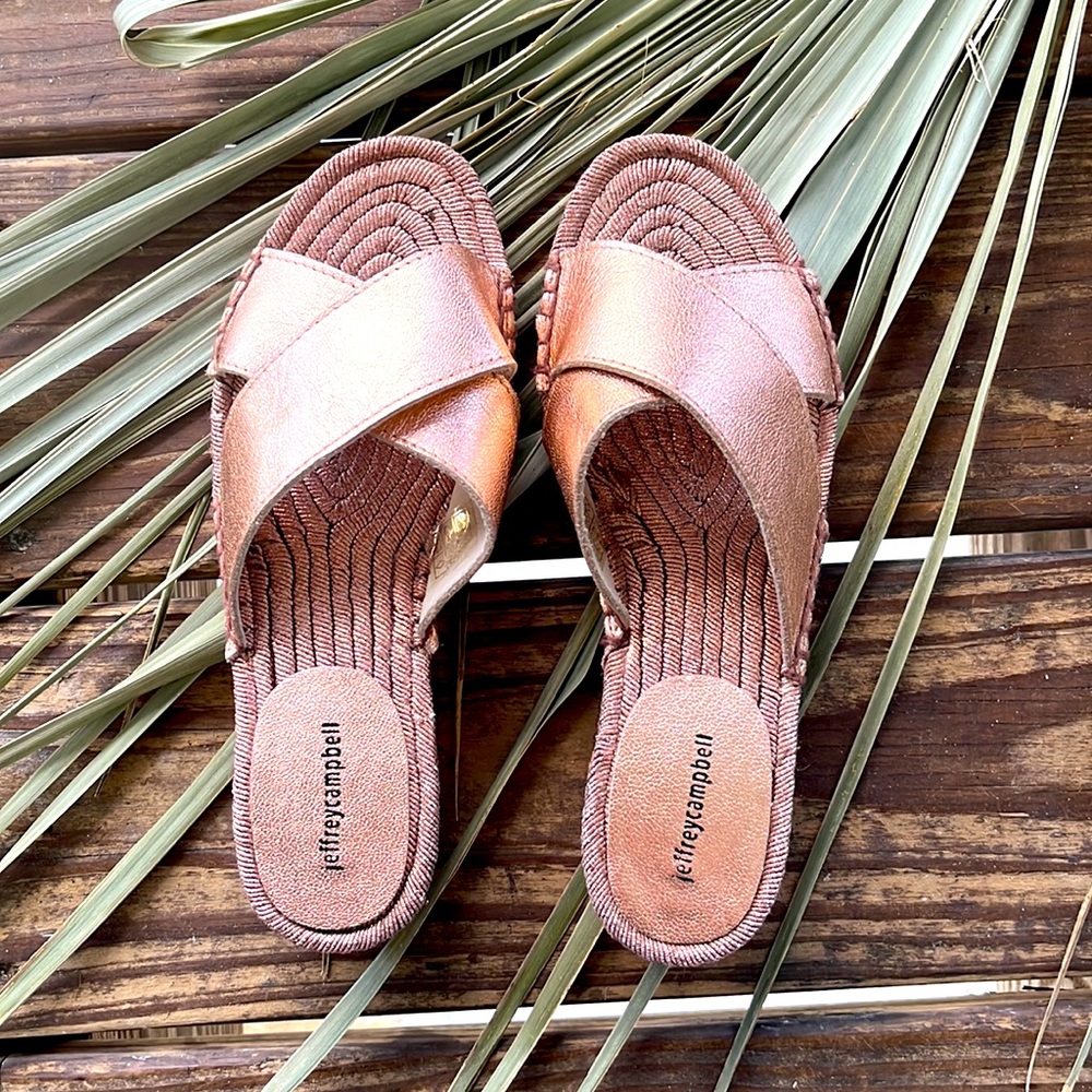 Monada Espadrille Slide Sandal Size 6.5 New $155